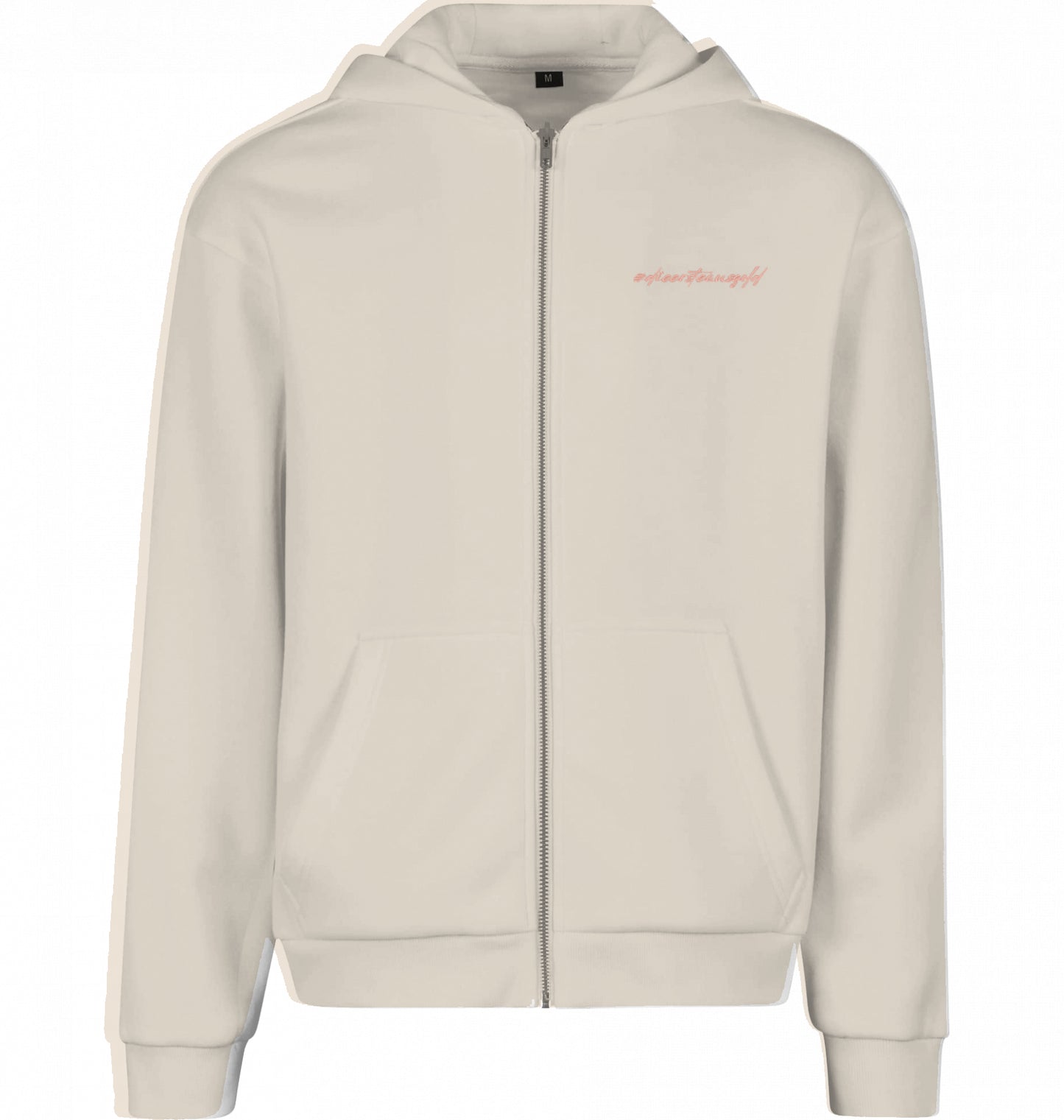 Zip Hoodie White Sand Damen