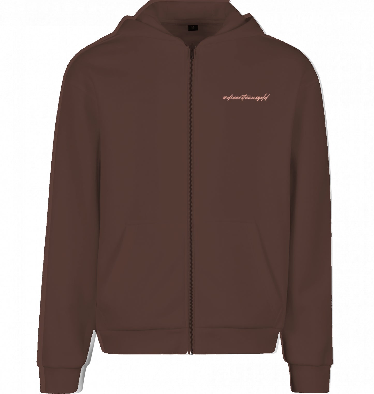 Zip Hoodie Chocoloate Brown