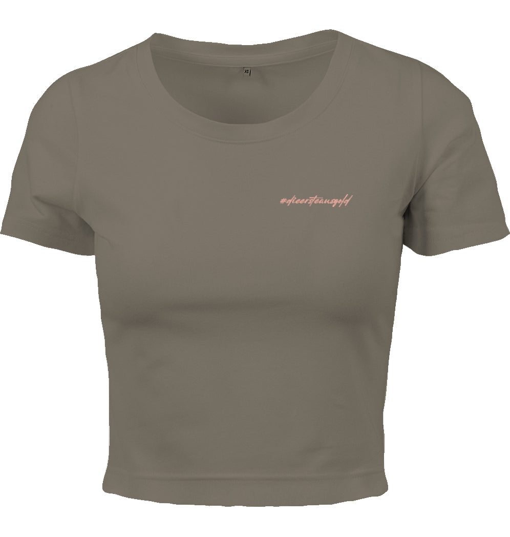 Damen Tee Cropped #dieersteausgold