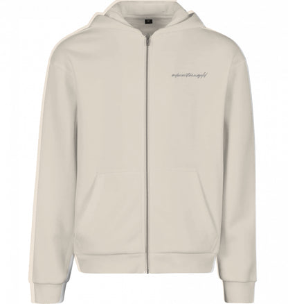 Zip Hoodie White Sand