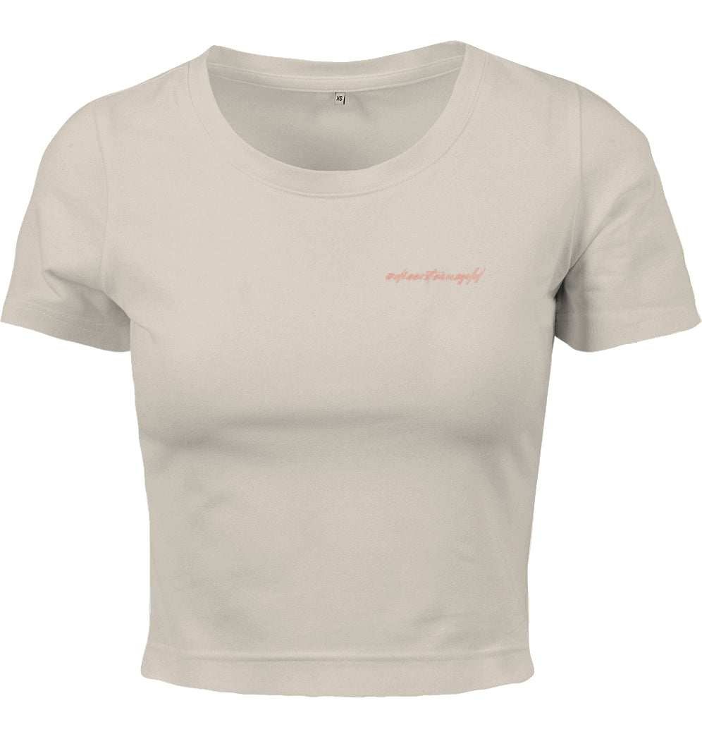 Damen Tee Cropped #dieersteausgold