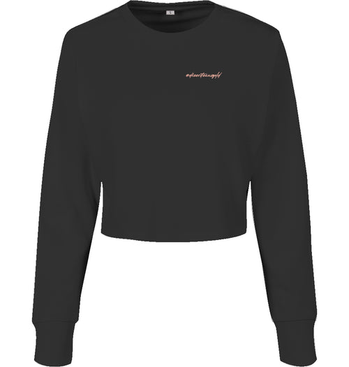 Damen Crop Crewneck #dieersteausgold