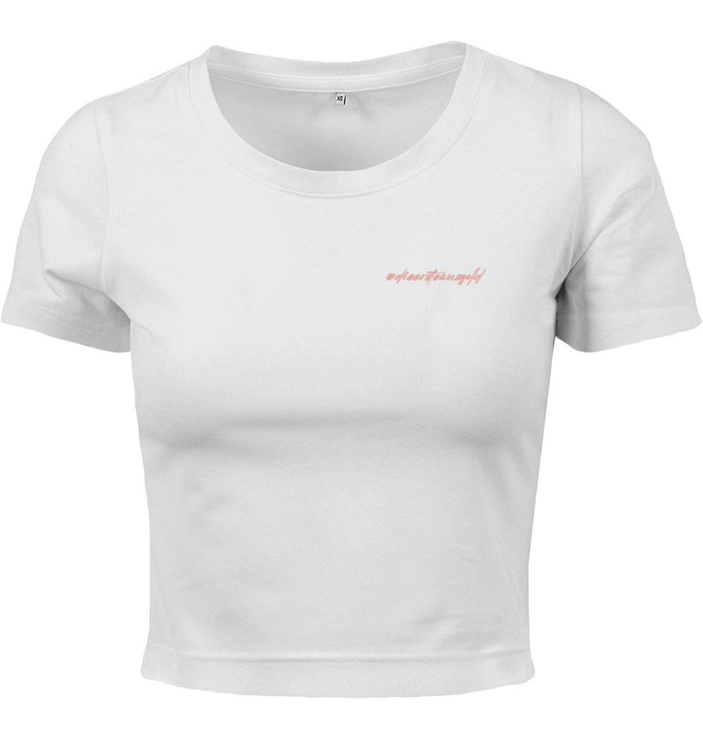 Damen Tee Cropped #dieersteausgold
