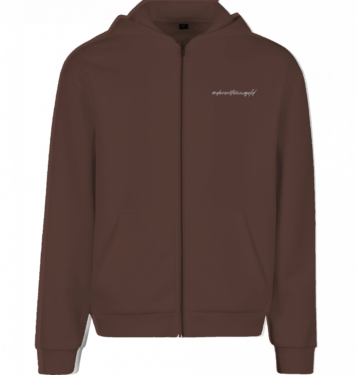 Zip Hoodie Chocolate Brown