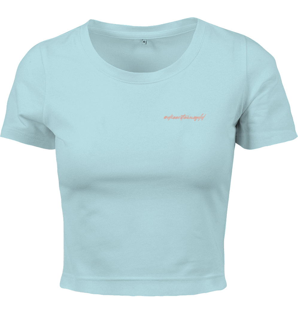 Damen Tee Cropped #dieersteausgold
