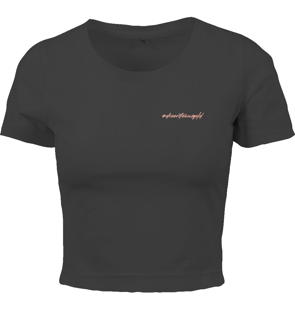 Damen Tee Cropped #dieersteausgold
