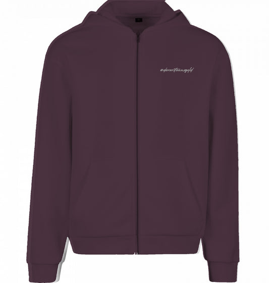 Zip Hoodie Plum Purple