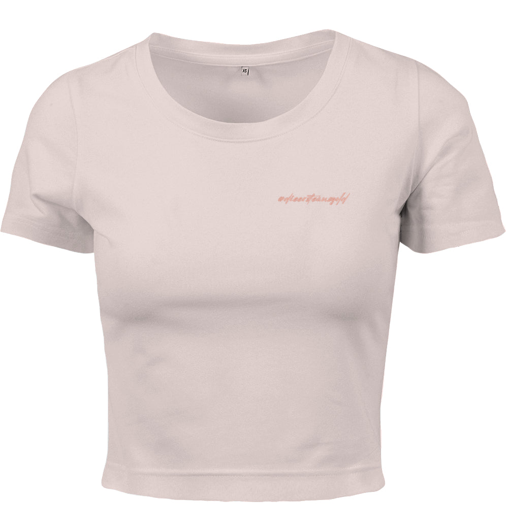 Damen Tee Cropped #dieersteausgold