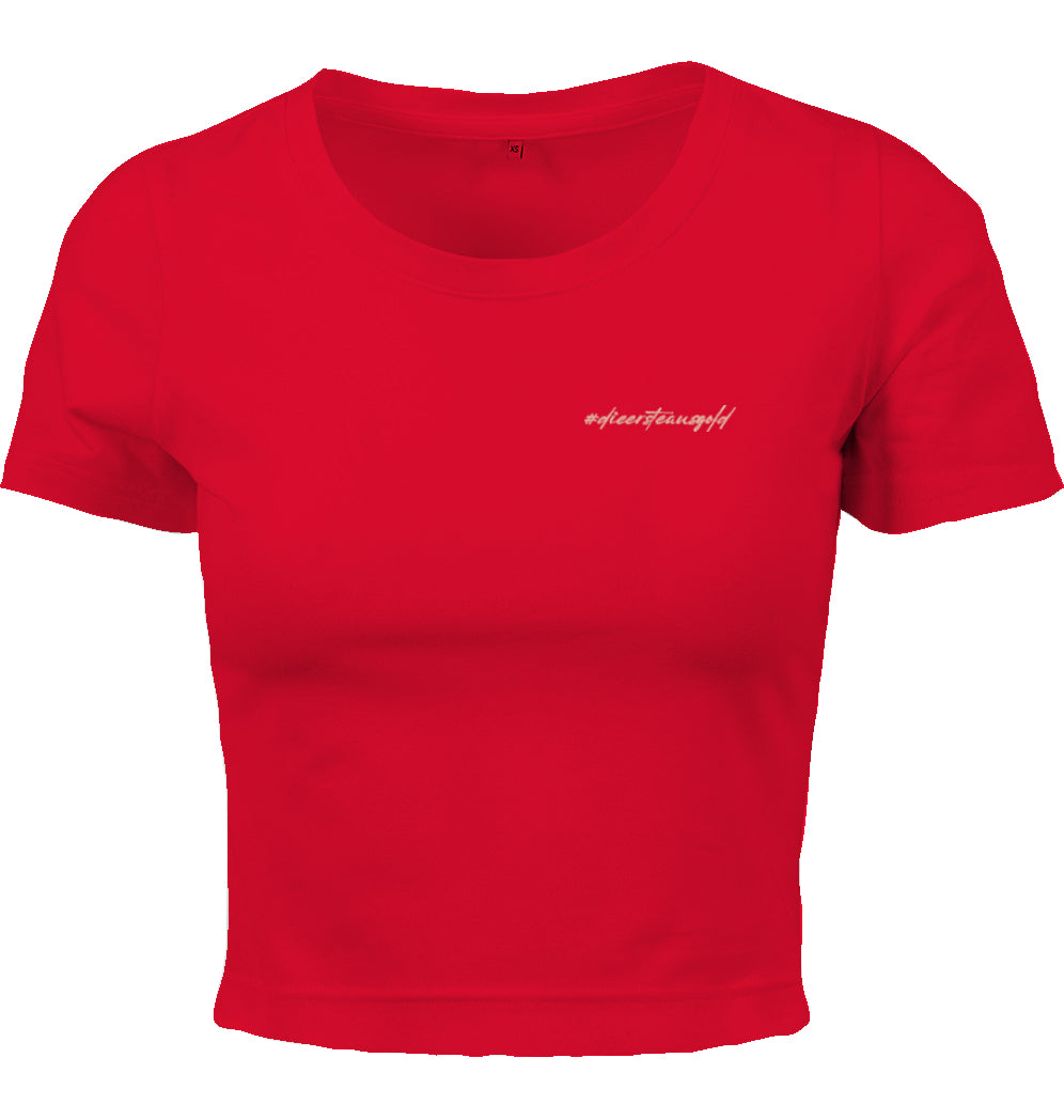Damen Tee Cropped #dieersteausgold